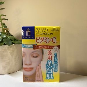 Kose cosmeport clear turn white vitamin C sheet mask
5 sheets